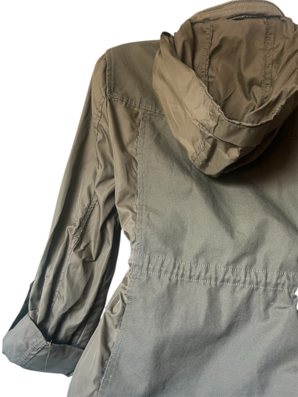 American Rag Olive Utility Drawstring Jacket - Picture 4 of 10